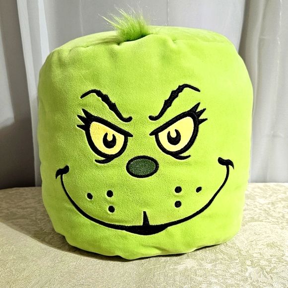 Dr. Seuss - The Grinch Mallow, Square Plush Pillow - Picture 1 of 9